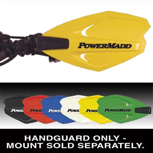 Powermadd POWERMADD POWER X SERIES HANDGUARDS YELLOW/NO MOUNT 34285