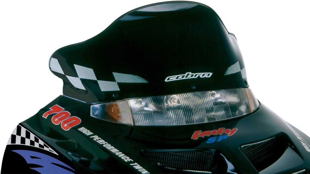 Powermadd Windshield - 10" - Black fits Polaris - Main Product View