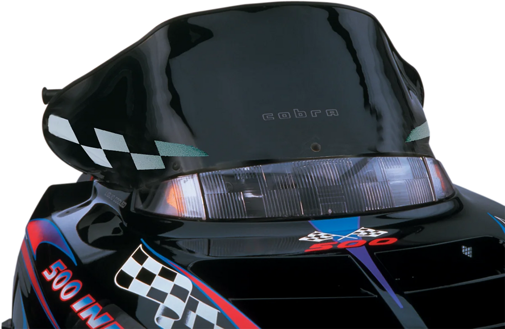 Powermadd Windshield - 12" - Black fits Polaris - Main Product View