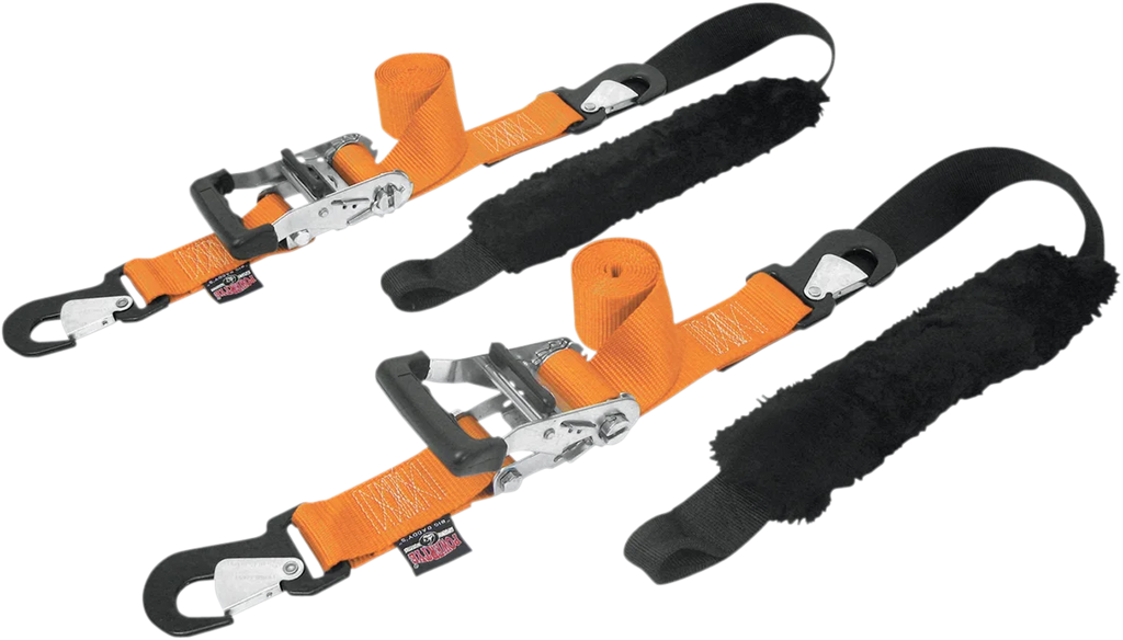 Powertye Big Daddy Tie-Down - 2" - 2 Snap-hook Ends - Sewn-in Soft-Tye - Orange 32529-S - Main Product View