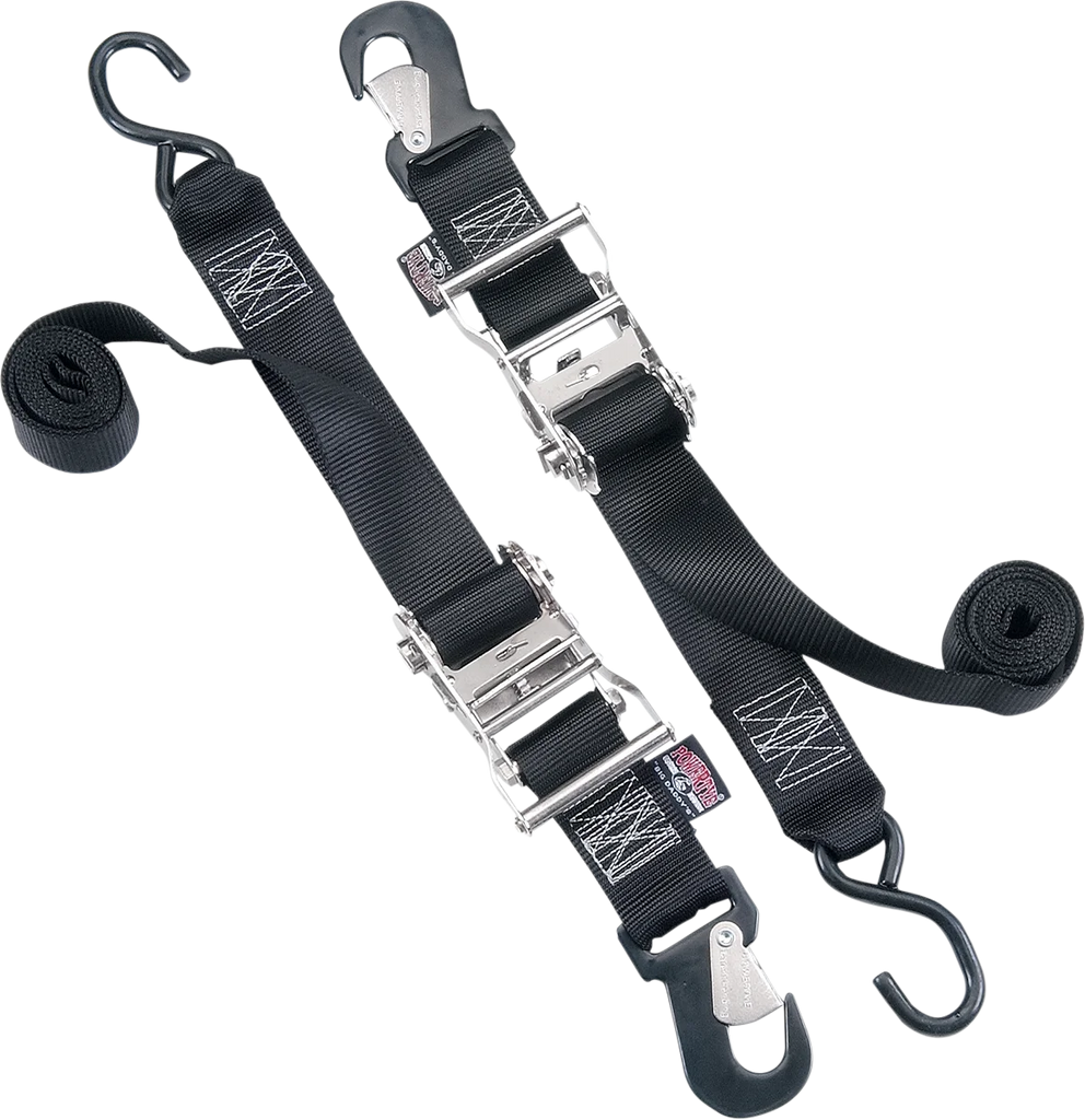 Powertye Big Daddy Tie-Down - 2" - Snap-hook/S-hook End Combination - Black 32572 - Main Product View