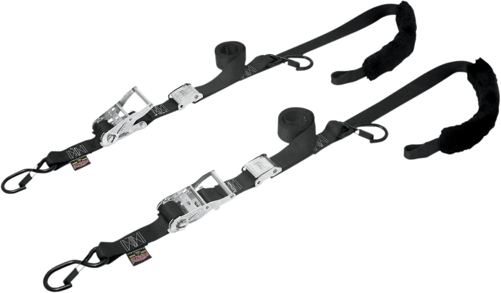 Powertye Cam Ratchet Tie-Downs - 1-1/2" x 6-1/2' - Black 30722 - Main Product View
