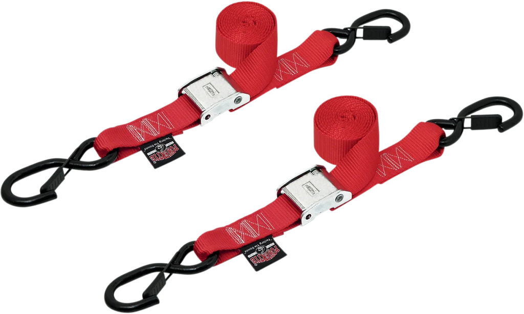 Powertye Cam Tie-Downs - 1-1/2" x 5-1/2' - Red 28621-S - Main Product View