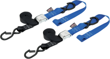 Load image into Gallery viewer, Powertye Cam Tie-Downs - 1-1/2" x 6-1/2' - Black/Blue 29623-S - Main Product View