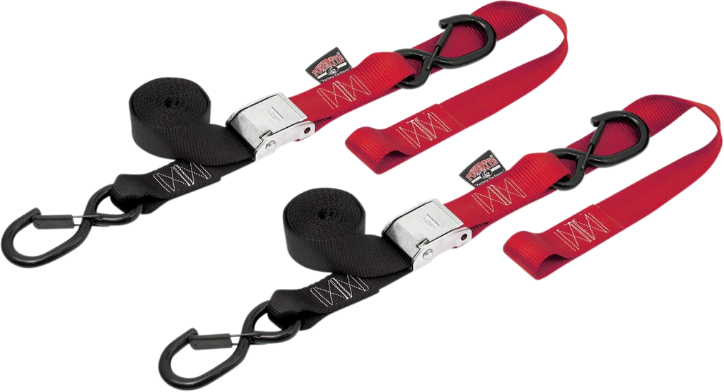 Powertye Cam Tie-Downs - 1-1/2" x 6-1/2' - Black/Red 29621-S - Main Product View