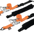 Load image into Gallery viewer, Powertye Deluxe Ratchet Tie-Downs - 1-1/2" x 6-1/2' - Orange 30692-S - Main Product View