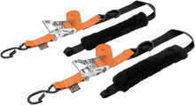 Load image into Gallery viewer, Powertye Deluxe Ratchet Tie-Downs - 1-1/2" x 6-1/2' - Orange 30692-S - Main Product View