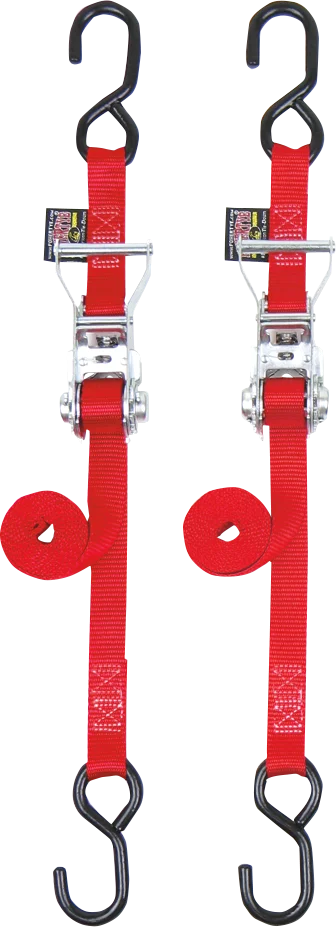Powertye Ratchet Tie-Downs - 1" x 6' - Red 32271 - Main Product View