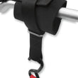 Load image into Gallery viewer, Powertye Soft Tie Handlebar Hand Cuff - Black 43002 - Side View