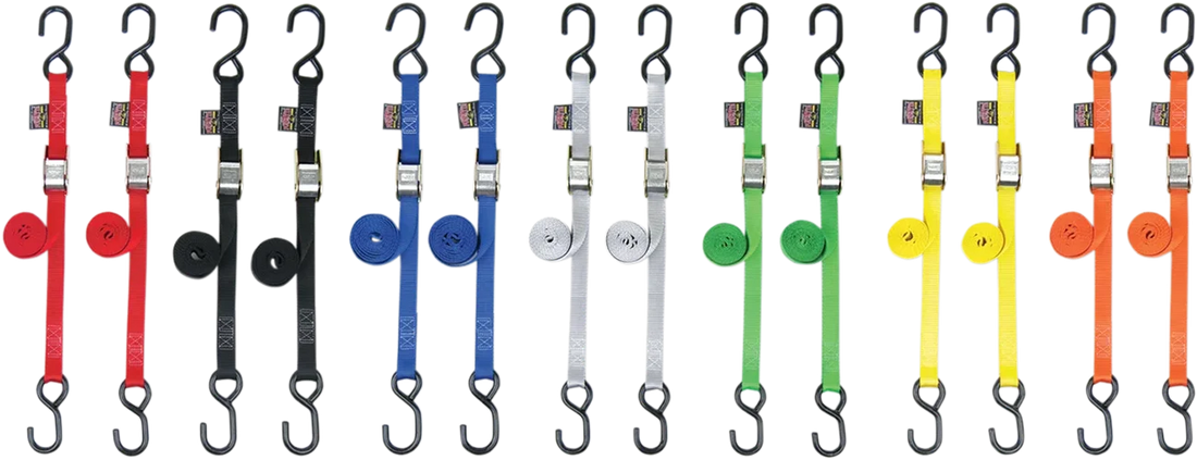 Powertye Standard Tie-Downs - 1" x 5-1/2' - Black 22262 - Side View
