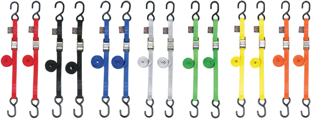 Powertye Standard Tie-Downs - 1" x 5-1/2' - Green 22265 - Side View