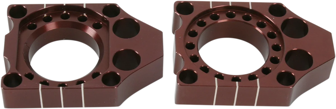Pro Circuit Axle Blocks - Red - CRF 150R HAB07 - Side View