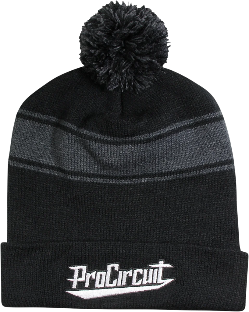 Pro Circuit Beanie - Charcoal/Black/Gray 68100 - Main Product View
