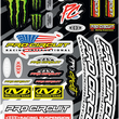 Load image into Gallery viewer, Pro Circuit Deluxe Decal Sheet DC22DLX - Side View