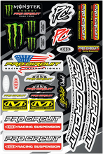 Load image into Gallery viewer, Pro Circuit Deluxe Decal Sheet DC22DLX - Side View