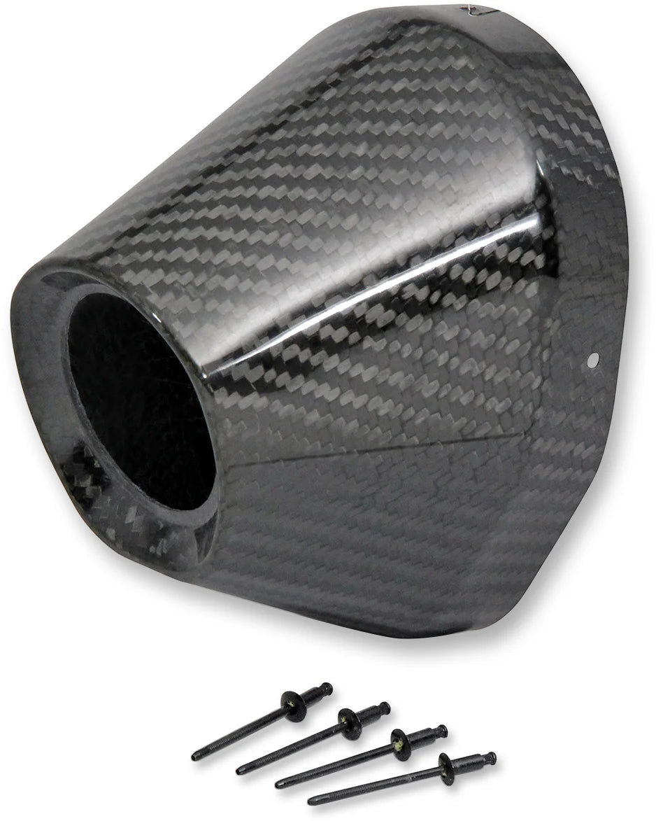 Pro Circuit End Cap - Carbon Fiber - Ti-5/Ti-6 PC4022-0003 - Back View