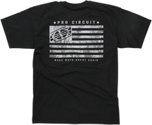 Load image into Gallery viewer, Pro Circuit Flag T-Shirt - Black - 2XL - Side View
