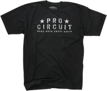 Load image into Gallery viewer, Pro Circuit Flag T-Shirt - Black - Large - Main Product View