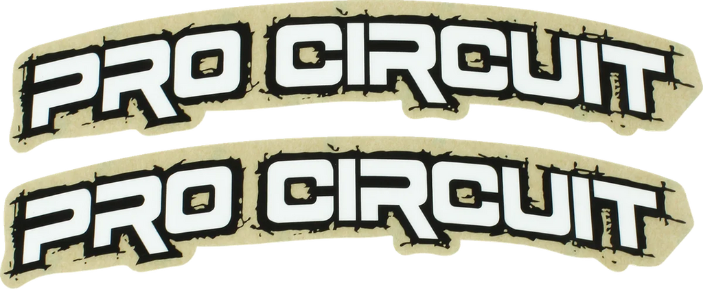 Pro Circuit Font Fender Decal - Retro - White DC0010-RETRO - Main Product View