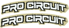 Load image into Gallery viewer, Pro Circuit Font Fender Decal - Retro - White DC0010-RETRO - Main Product View