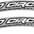 Load image into Gallery viewer, Pro Circuit Font Fender Decal - Retro - White DC0010-RETRO - Side View