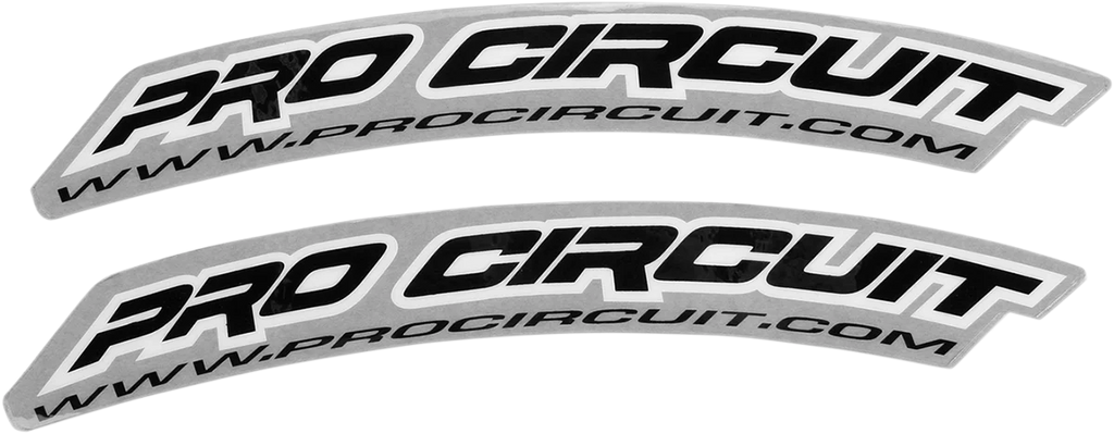 Pro Circuit Font Fender Decal - Retro - White DC0010-RETRO - Detail View