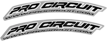 Load image into Gallery viewer, Pro Circuit Front Fender Decal - .Com - Black DC0005 - Main Product View
