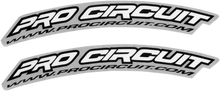 Load image into Gallery viewer, Pro Circuit Front Fender Decal - .Com - Black DC0005 - Side View