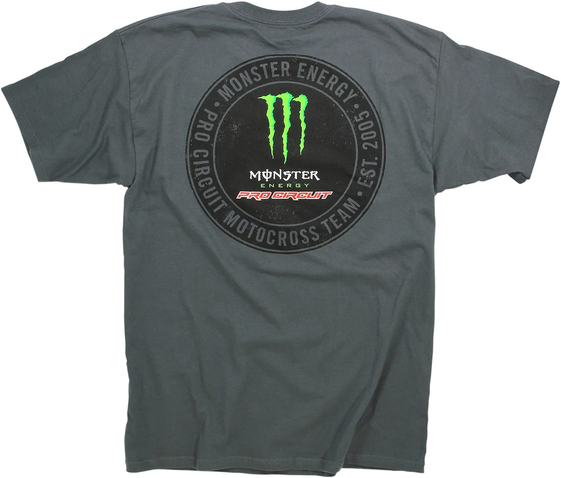 Pro Circuit Patch T-shirt - Gray - Large - Side View