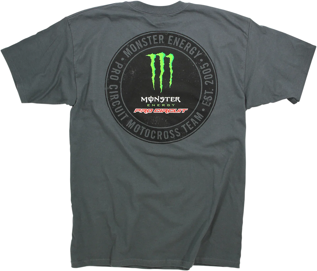 Pro Circuit Patch T-shirt - Gray - Small - Side View