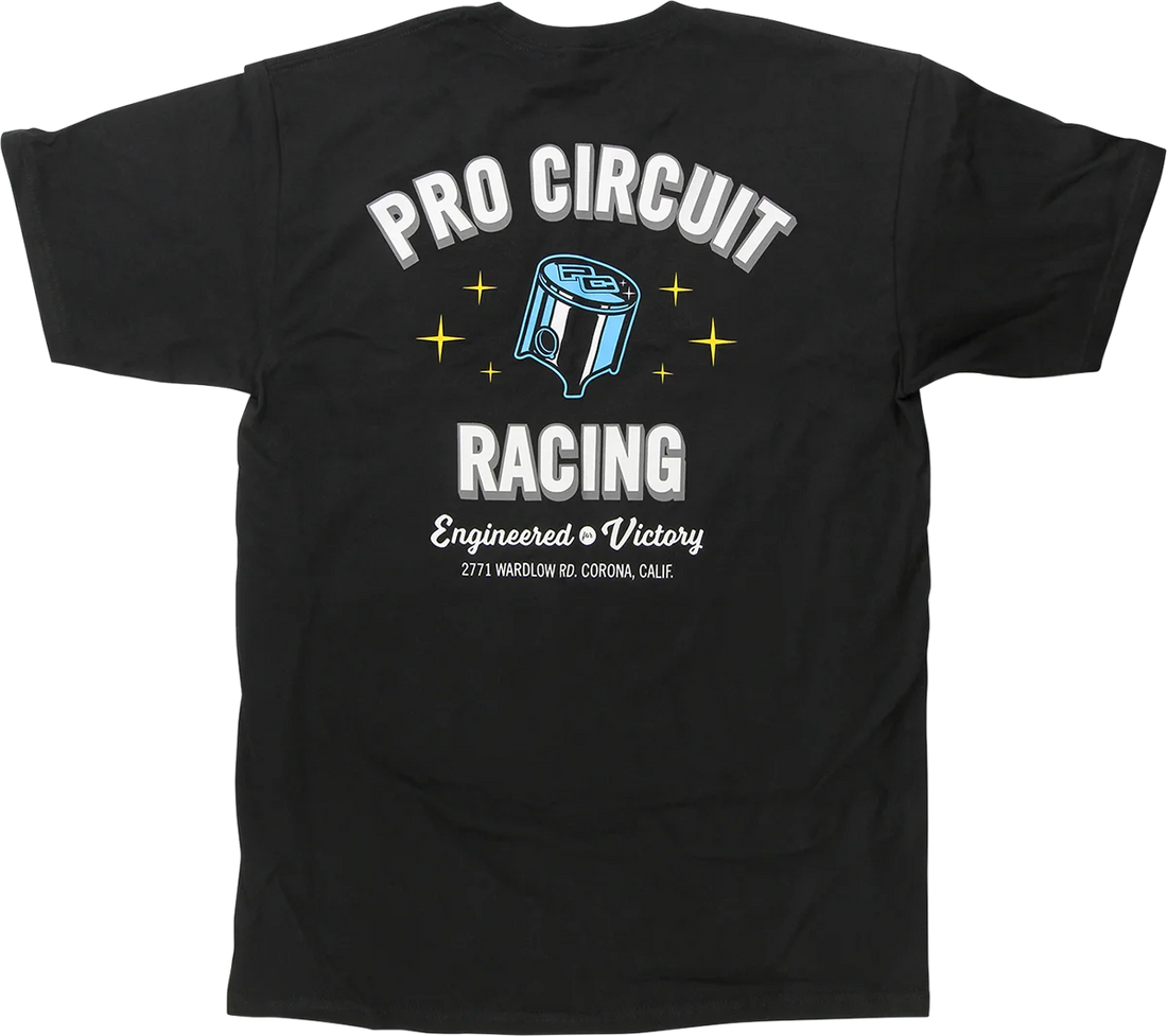 Pro Circuit Piston T-shirt - Black - 2XL - Side View