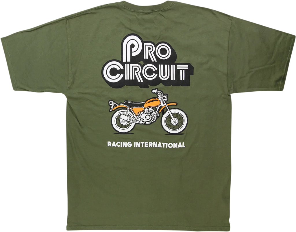Pro Circuit Pit Bike T-shirt - Green - Large - Side View