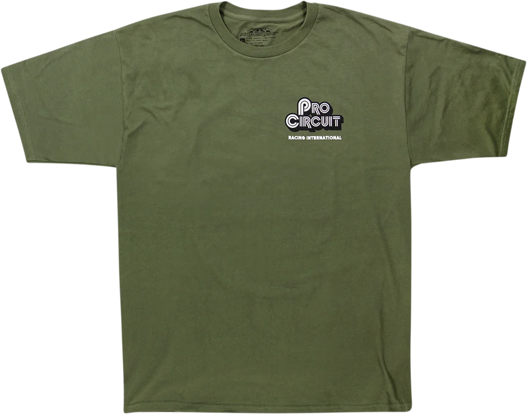 Pro Circuit Pit Bike T-shirt - Green - Medium - Main Product View