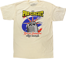 Load image into Gallery viewer, Pro Circuit Spark Plug T-Shirt - Cream - Medium 6431750-020 - Main Product View