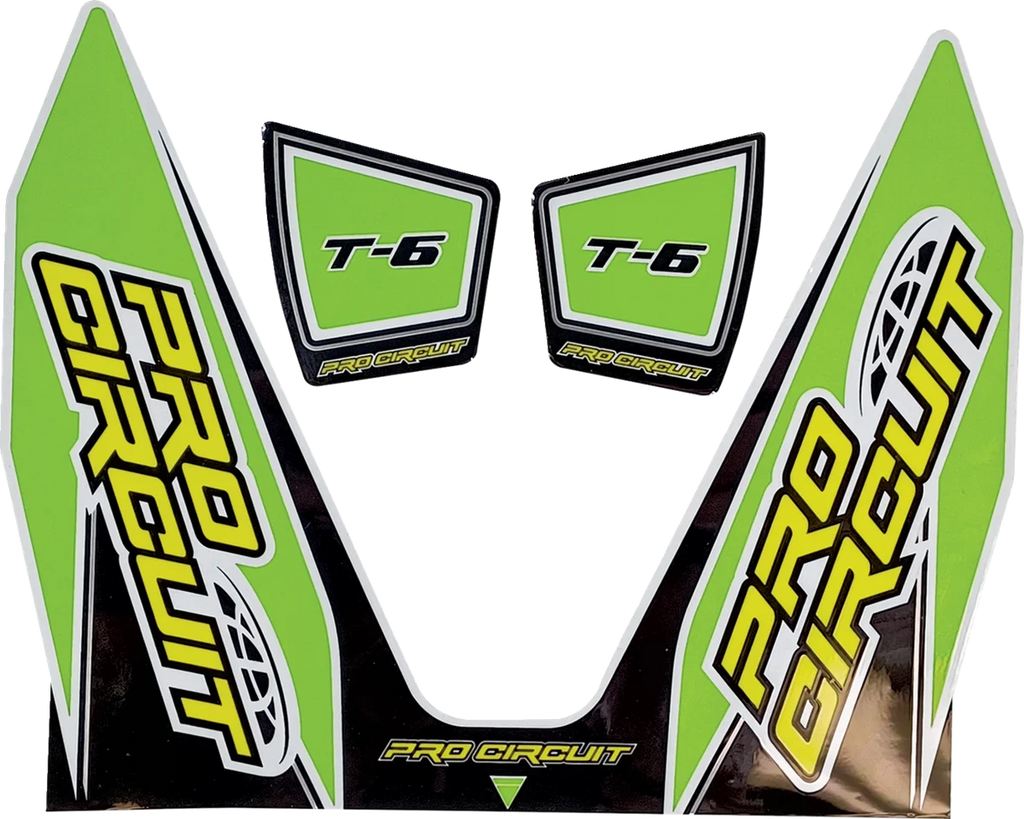 Pro Circuit T-6 Decal - Green DC22T6-GRN - Main Product View