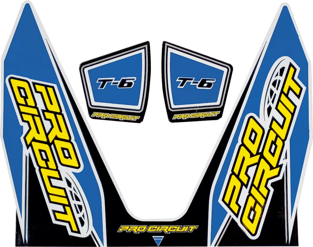 Pro Circuit T-6 Decal - Light Blue DC22T6-LB - Main Product View