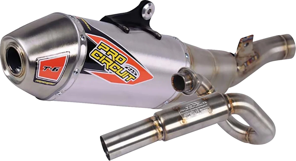 Pro Circuit T-6 Exhaust System - Stainless Steel 0122445G - Main Product View