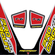 Load image into Gallery viewer, Pro Circuit T-6 Mini Decal - Red DC22MINI - Side View