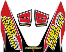 Load image into Gallery viewer, Pro Circuit T-6 Mini Decal - Red DC22MINI - Side View