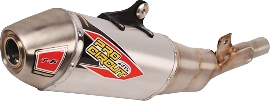 Pro Circuit T-6 Slip-On Muffler - Stainless Steel 0122445A - Main Product View