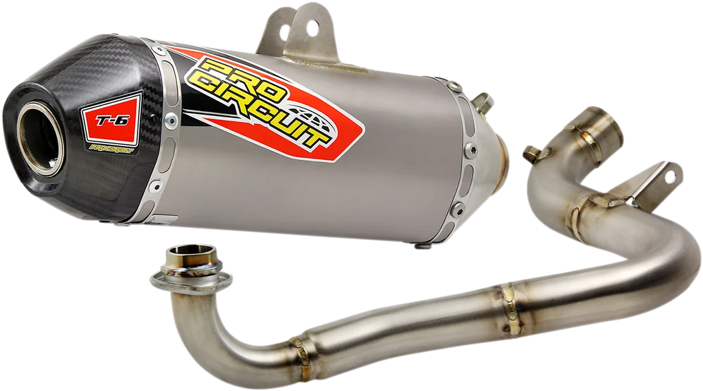 Pro Circuit T-6 Titanium Exhaust System 0121712G - Side View