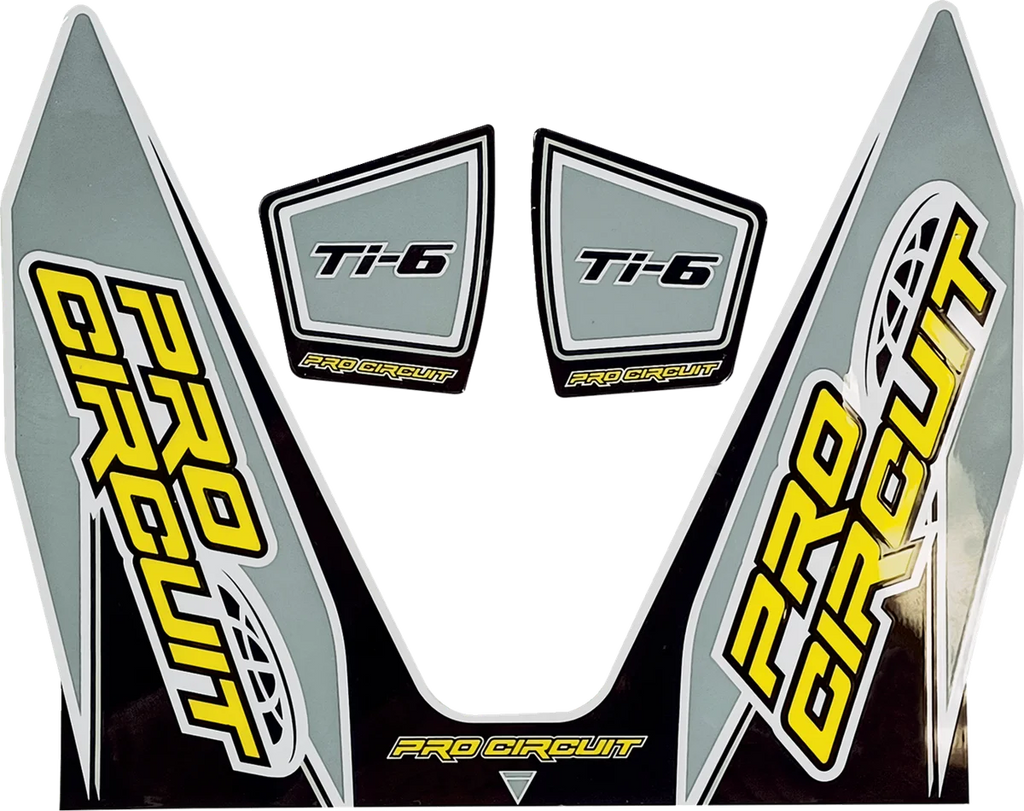 Pro Circuit Ti-6 Decal - Gray DC22TI6-GRAY - Main Product View