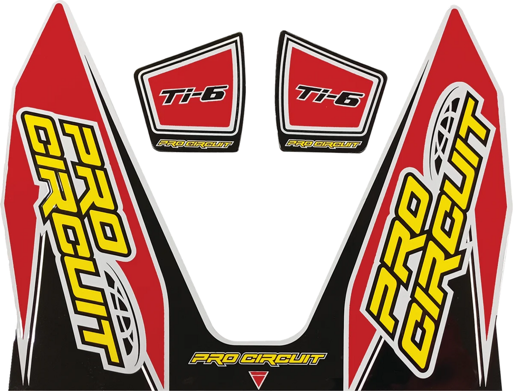 Pro Circuit Ti-6 Decal - Gray DC22TI6-GRAY - Side View