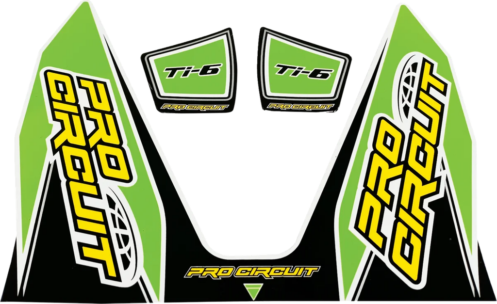 Pro Circuit Ti-6 Decal - Green DC22TI6-GRN - Main Product View