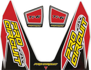 Pro Circuit Ti-6 Decal - Red DC22TI6-RED - Main Product View