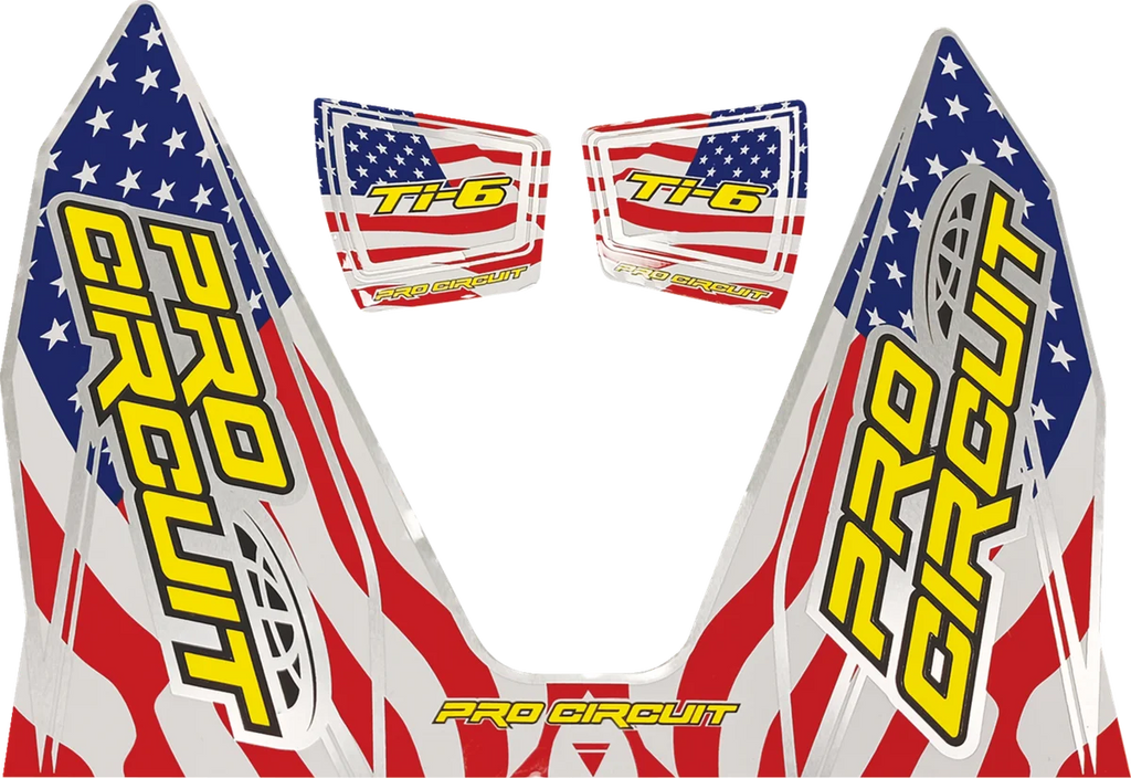 Pro Circuit Ti-6 Decal - Stars and Stripes DC22TI6-SS - Main Product View