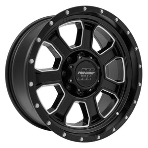 Pro Comp Size:20X9; Bolt Pattern: 8x170; Maxload;3420: Back Space: 5BS; Offset: 0 5143-2970