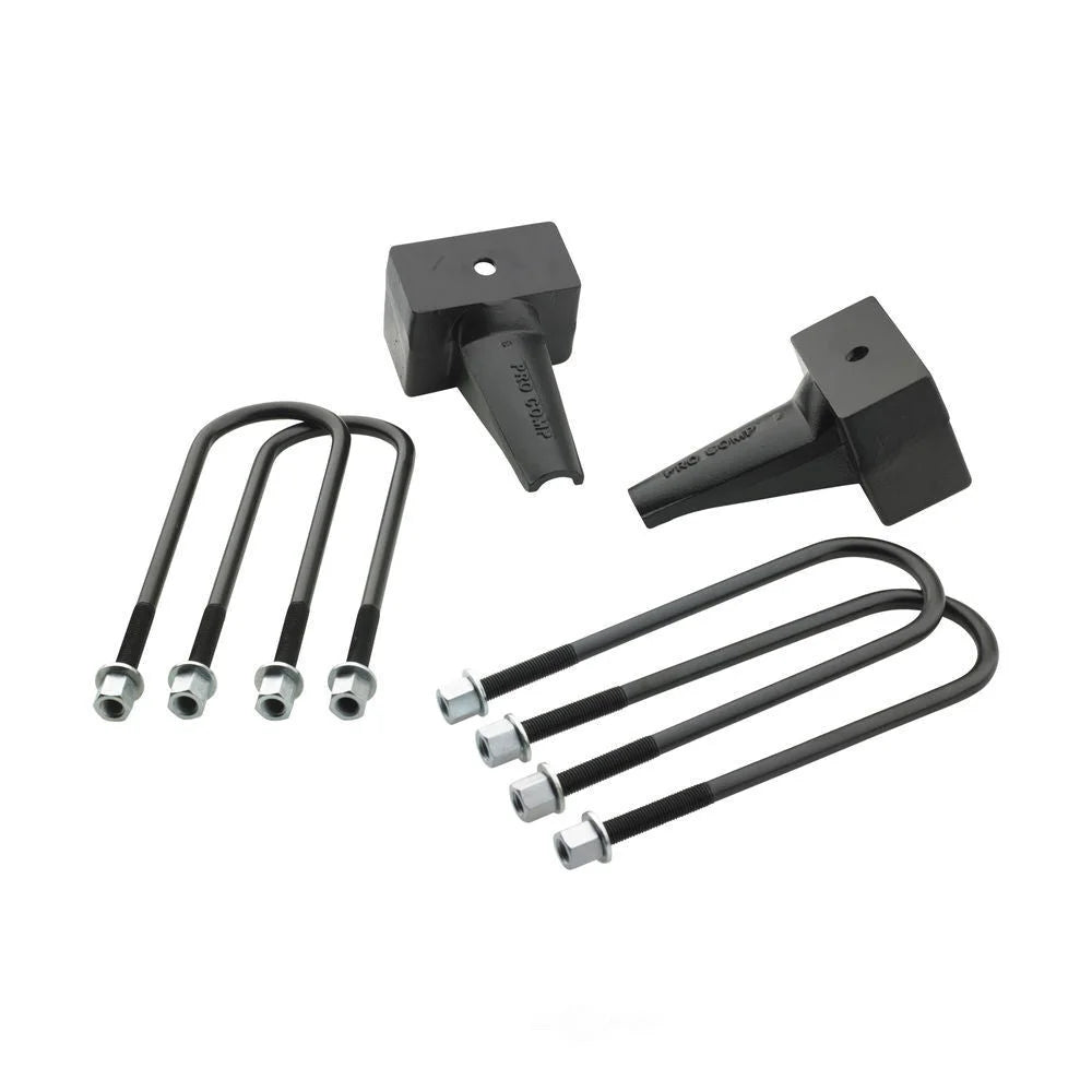 Pro Comp Suspension 4 Inch Rear Lift Block With U-Bolt Kit 62244 fits 1999 Ford F-250 Super Duty / F-350 Super Duty