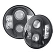 Load image into Gallery viewer, Pro Comp Suspension 7IN ROUND LED HEADLIGHTS : PAIR 76402P fits 1997 Jeep Wrangler - Side View