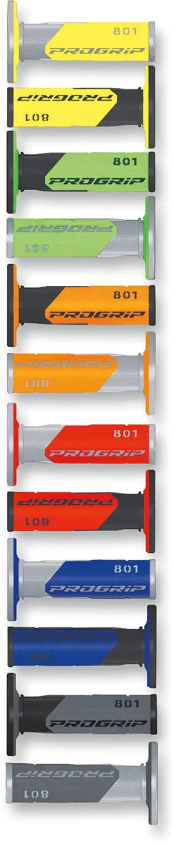 Pro Grip 801 Hybrid Duo-Density Cross Grips - Black/Blue PA080100NEBL - Side View